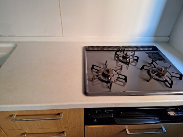 清掃あとのガス台